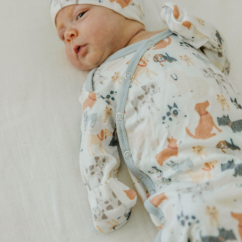 Load image into Gallery viewer, Copper Pearl Newborn Knotted Gown | Rufus
