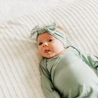 Copper Pearl Knit Headband Bow | Briar