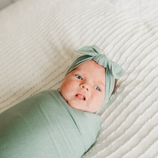 Copper Pearl Knit Swaddle Blanket | Briar