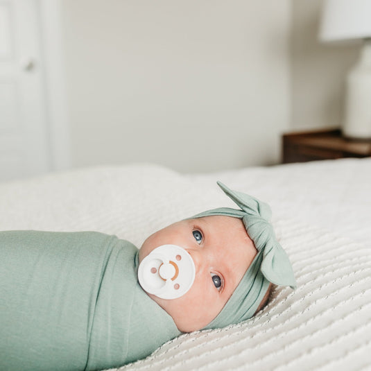 Copper Pearl Knit Swaddle Blanket | Briar