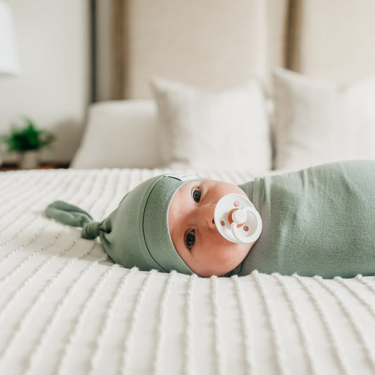 Copper Pearl Knit Swaddle Blanket | Briar