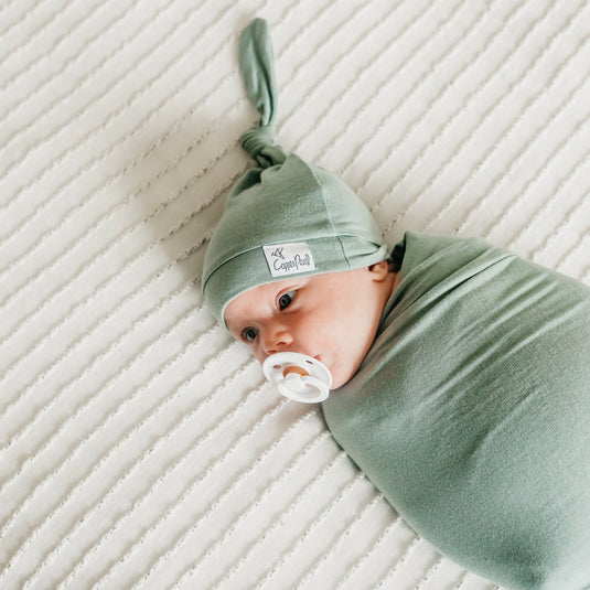 Copper Pearl Knit Swaddle Blanket | Briar