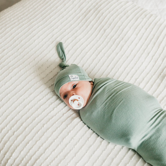 Copper Pearl Knit Swaddle Blanket | Briar