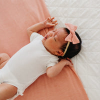 Copper Pearl Classic Nylon Bow | Darling