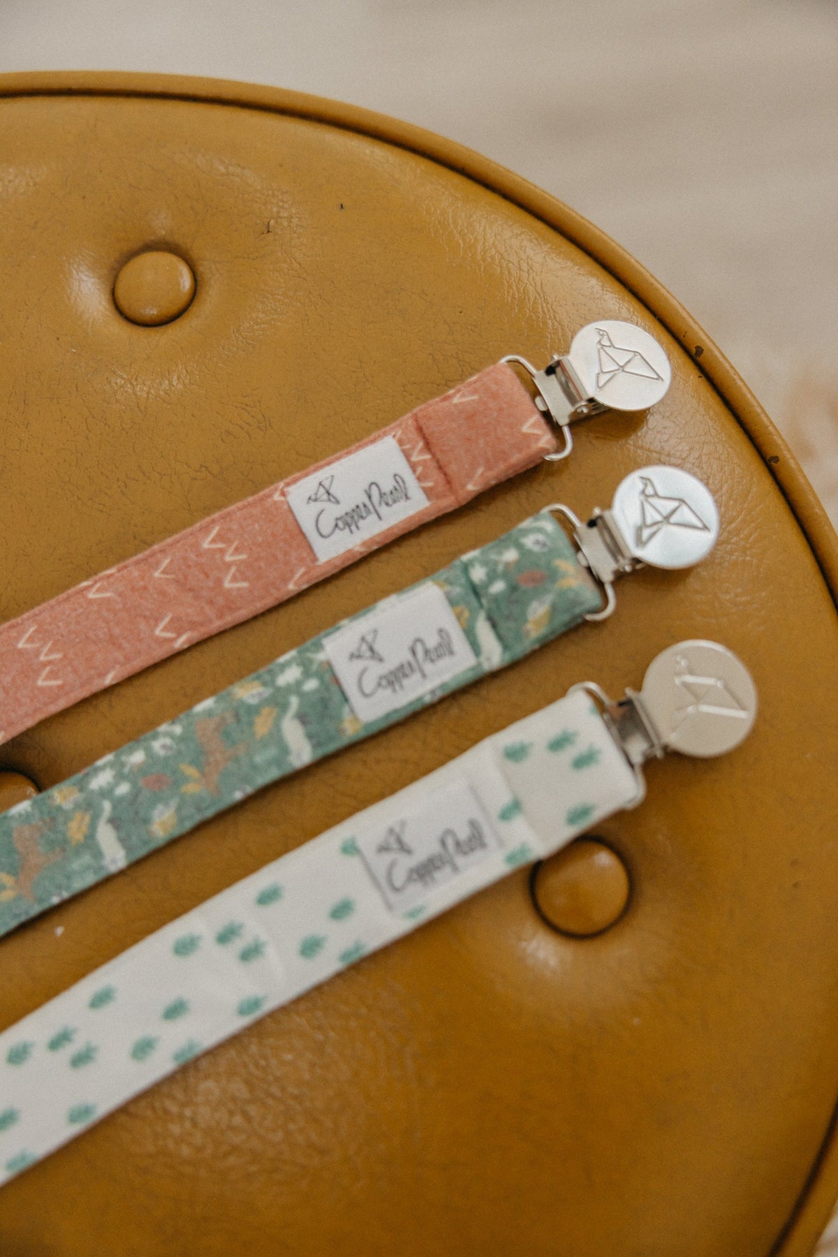 Copper Pearl Binky Clips | Atwood
