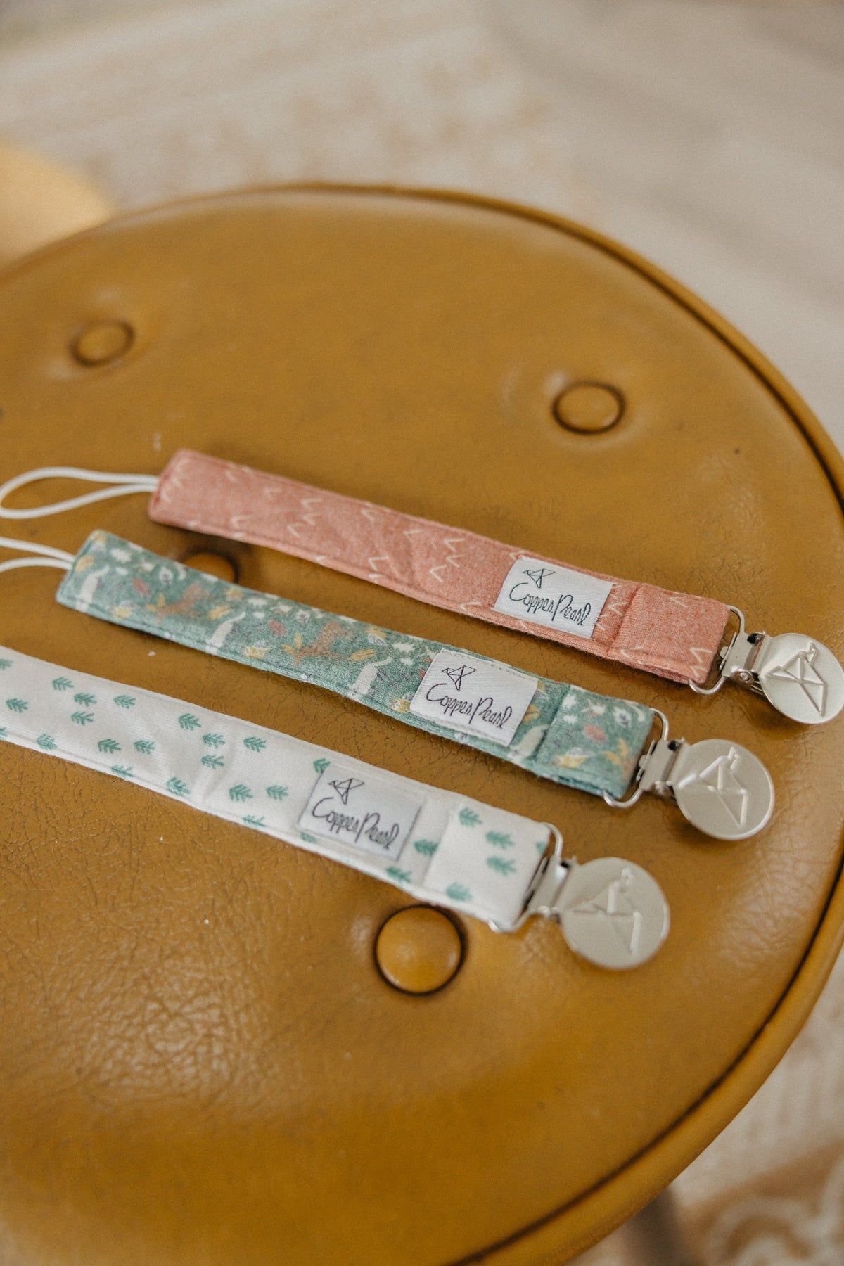 Copper Pearl Binky Clips | Atwood