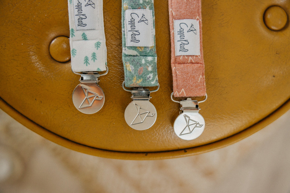 Copper Pearl Binky Clips | Atwood