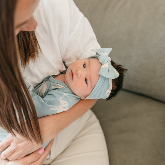 Copper Pearl Newborn Knotted Gown | Peanut