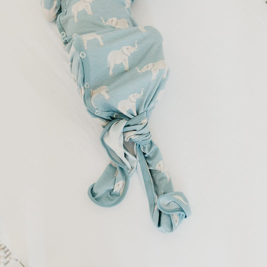 Copper Pearl Newborn Knotted Gown | Peanut