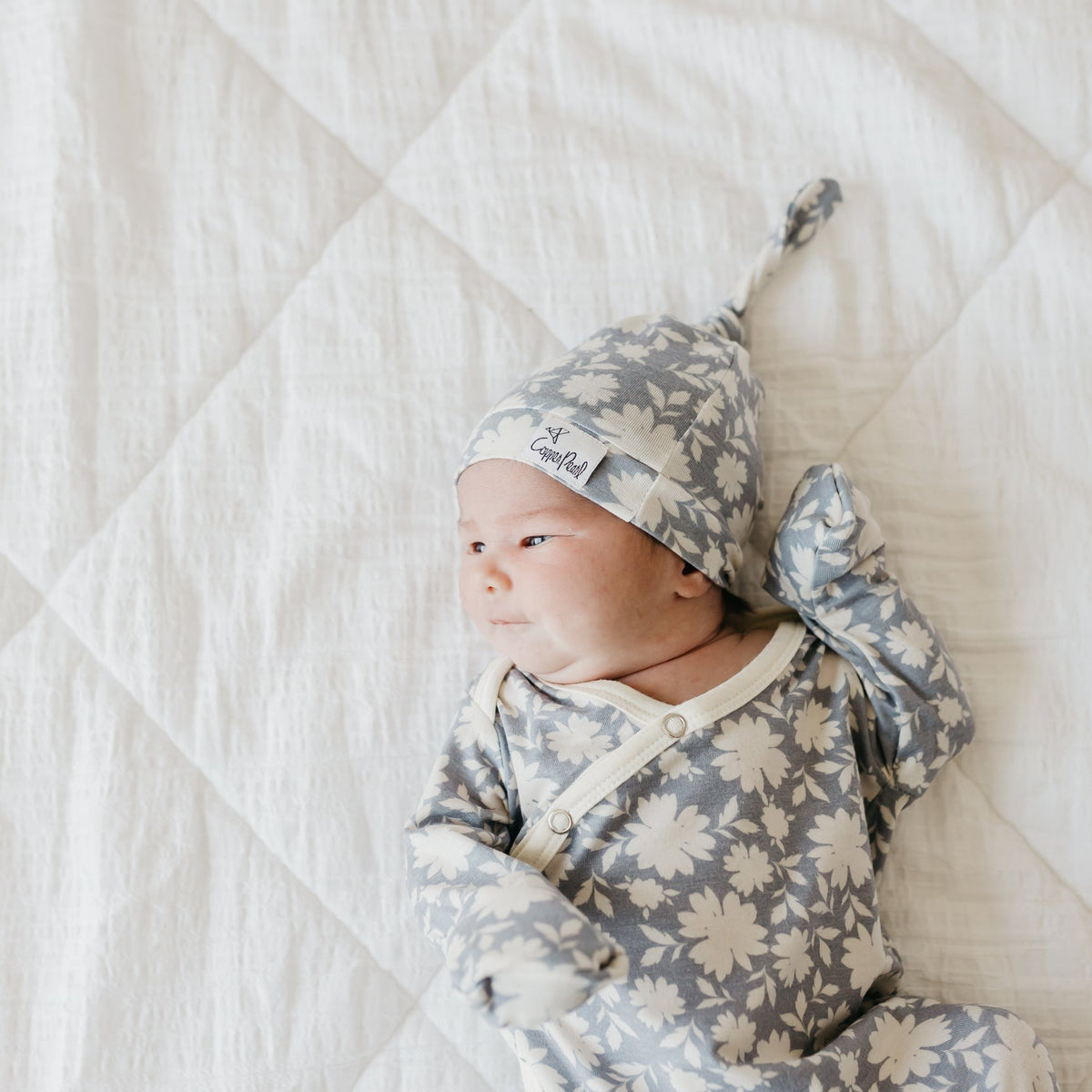 Copper Pearl Top Knot Hat | Lacie