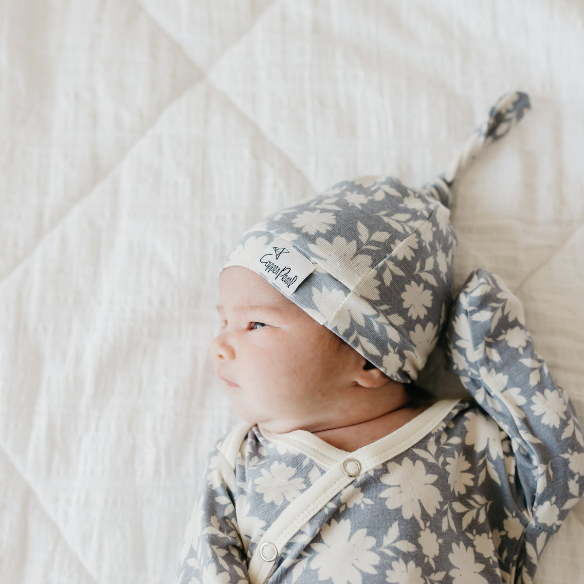 Copper Pearl Top Knot Hat | Lacie
