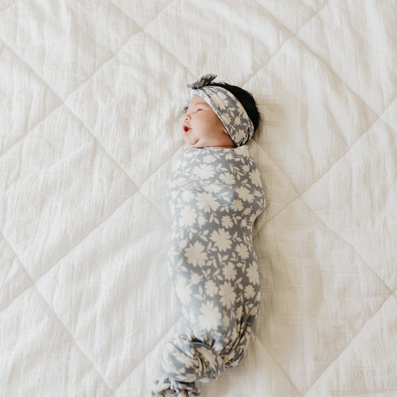 Load image into Gallery viewer, Copper Pearl Knit Swaddle Blanket | Lacie
