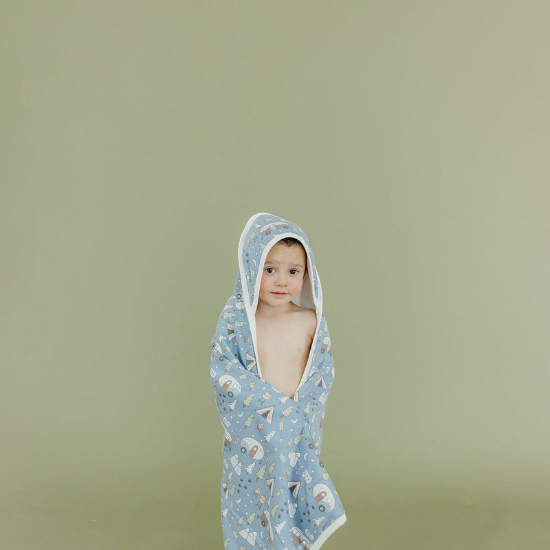 Load image into Gallery viewer, Copper Pearl Premium Baby Knit Hooded Towel | Bridger
