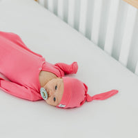 Copper Pearl Top Knot Hat | Flamingo
