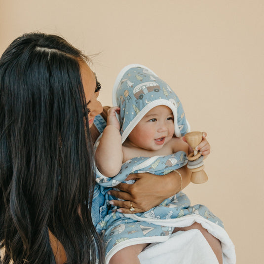 Copper Pearl Premium Baby Knit Hooded Towel | Bridger