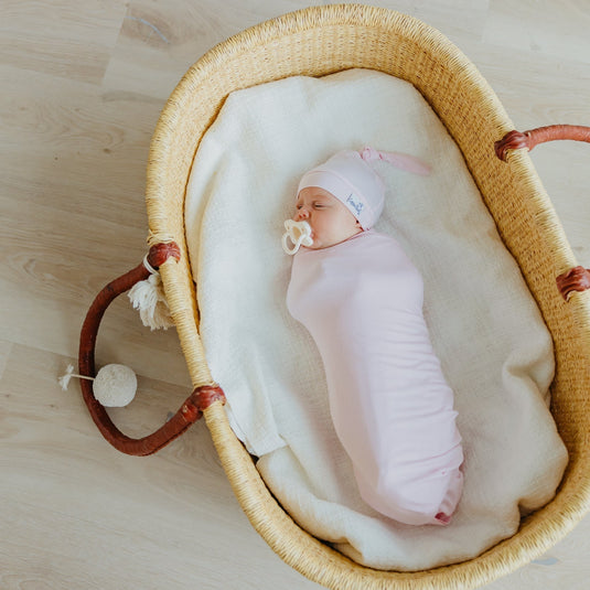 Copper Pearl Knit Swaddle Blanket | Blossom