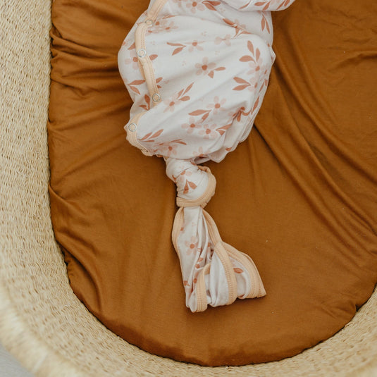 Copper Pearl Newborn Knotted Gown | Rue