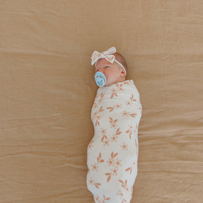 Load image into Gallery viewer, Copper Pearl Knit Swaddle Blanket | Rue
