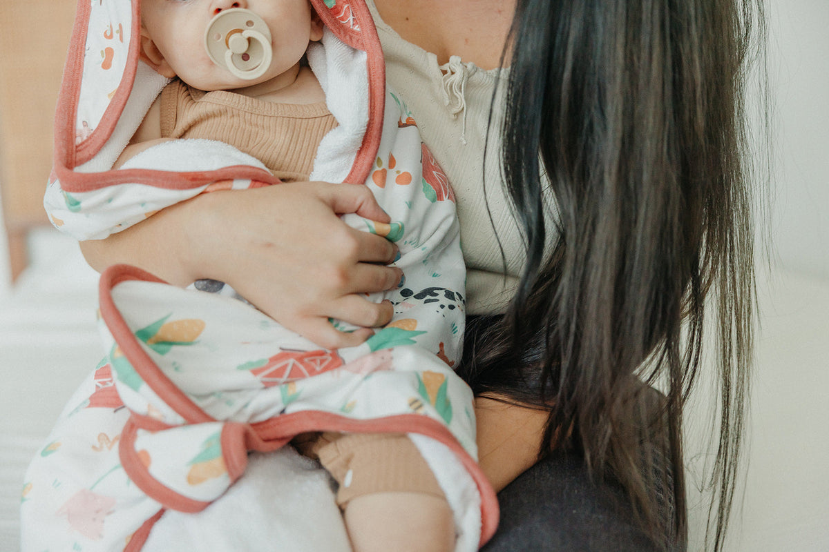 Copper Pearl Premium Baby Knit Hooded Towel | Farmstead
