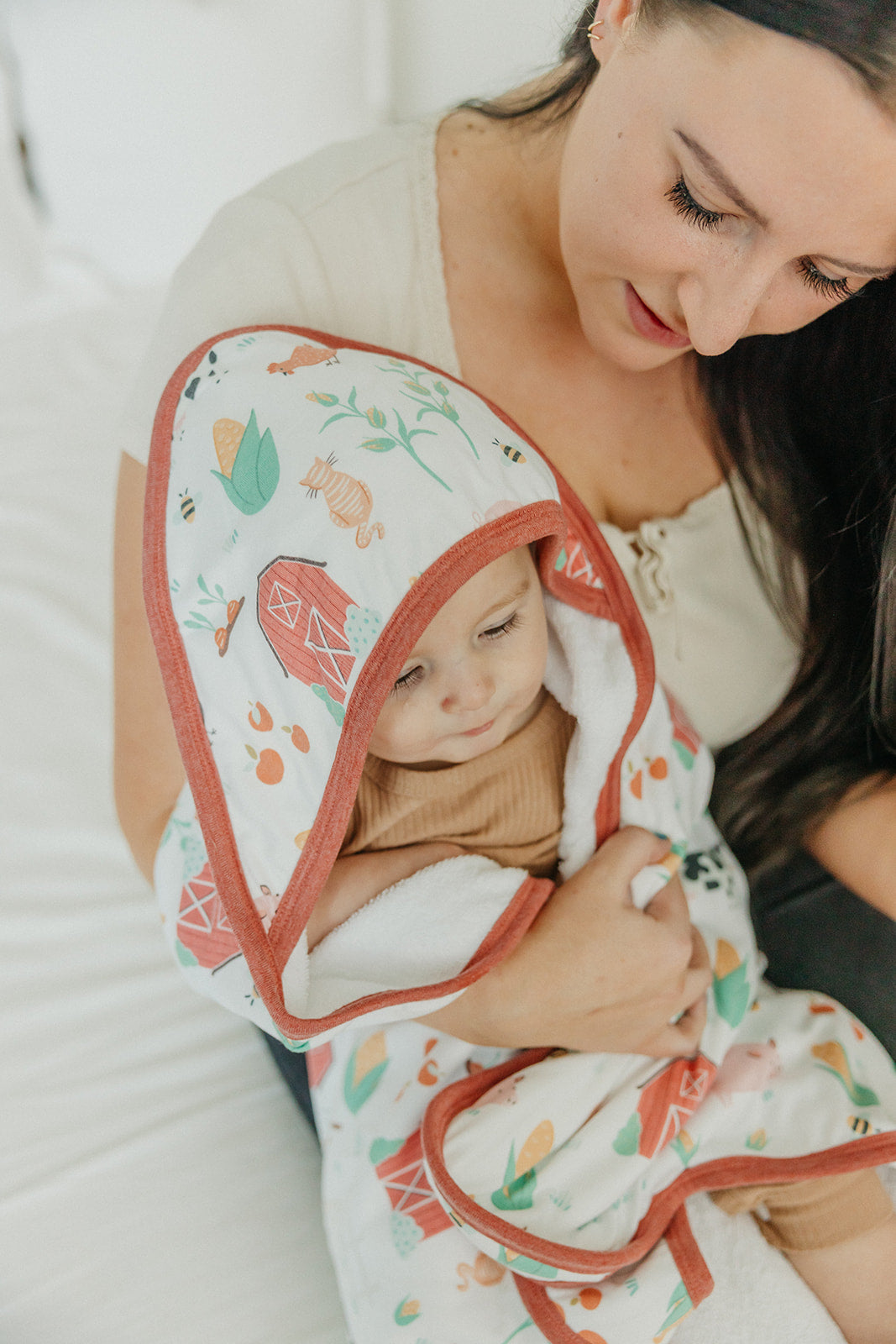 Copper Pearl Premium Baby Knit Hooded Towel | Farmstead