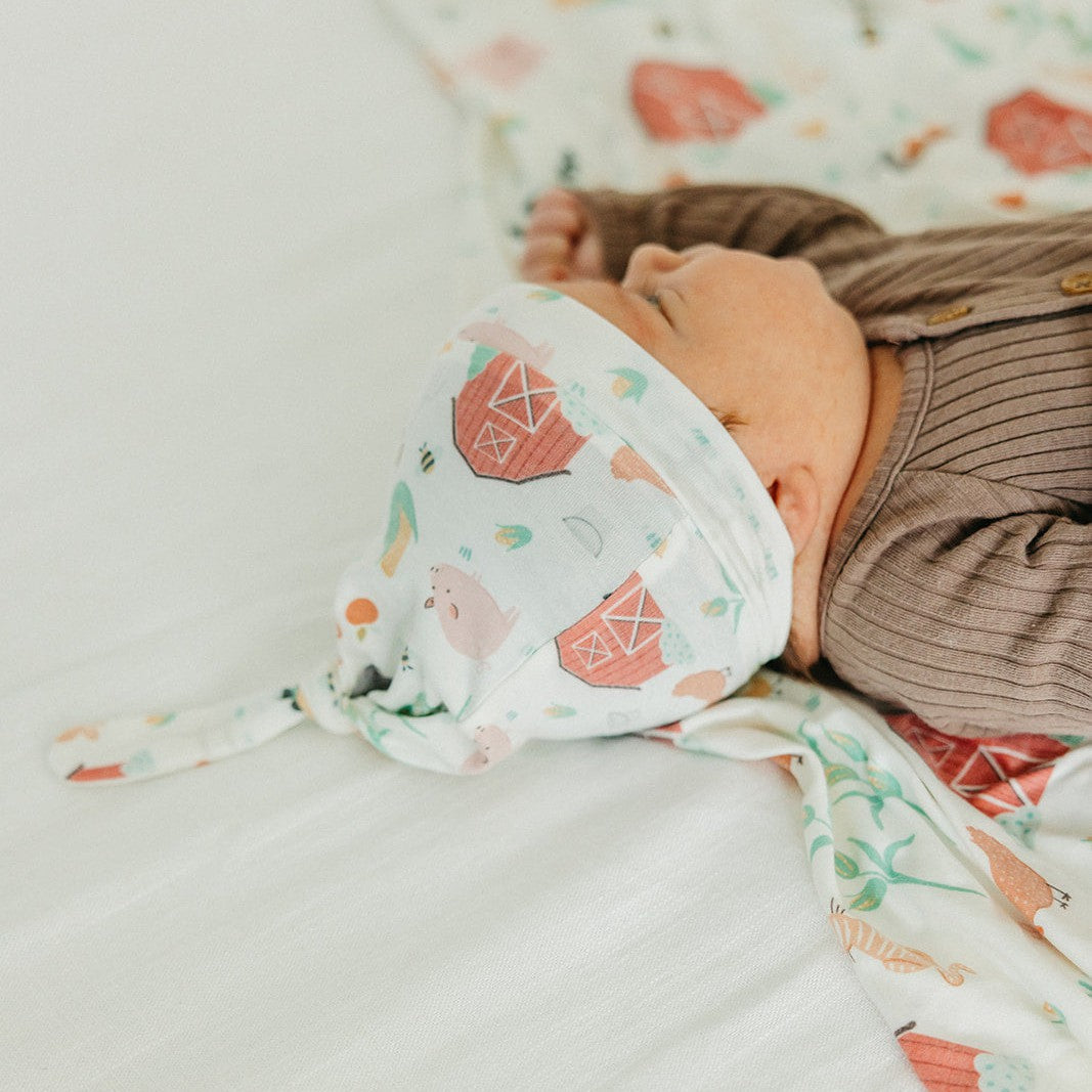 Copper Pearl Knit Swaddle Blanket | Farmstead
