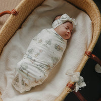 Copper Pearl Knit Headband Bow | Hundred Acre Wood