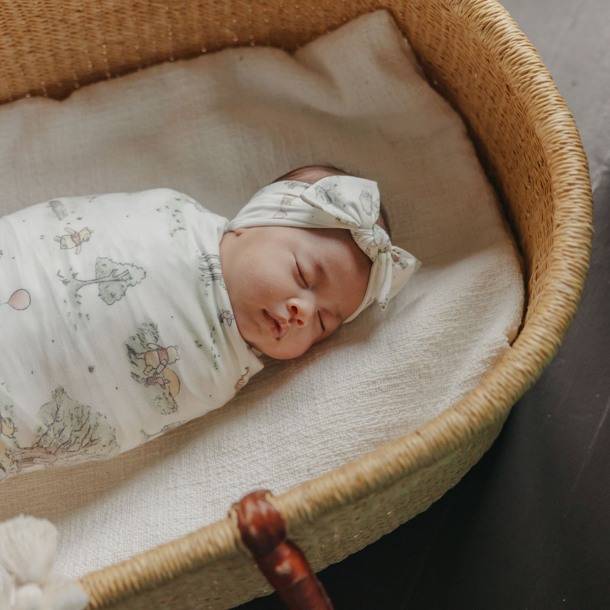 Copper Pearl Knit Headband Bow | Hundred Acre Wood