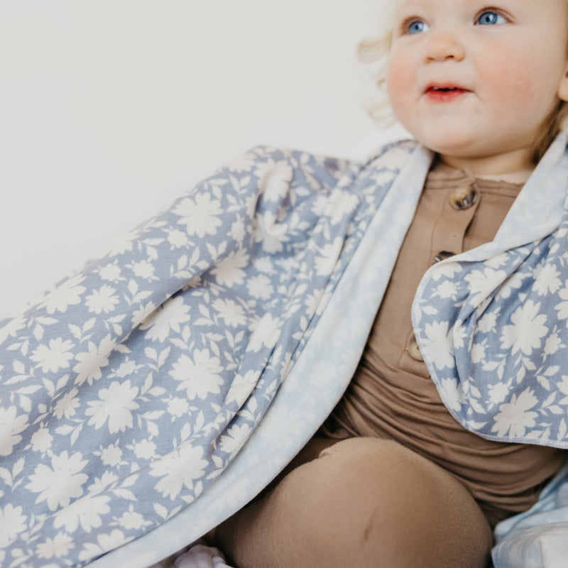 Load image into Gallery viewer, Copper Pearl Knit Swaddle Blanket | Lacie
