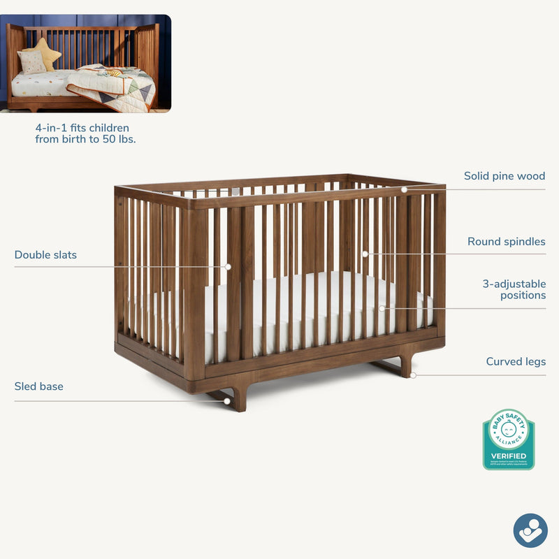 Load image into Gallery viewer, Maxi-Cosi Nursery Embraced Forms 4-in-1 Convertible Crib | PRESALE
