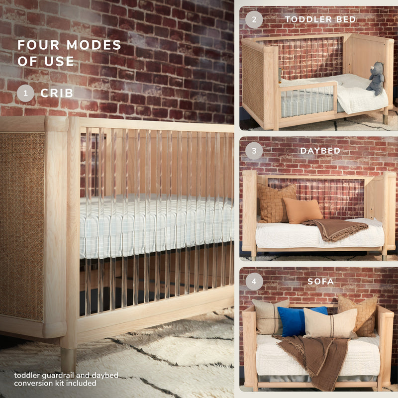 Load image into Gallery viewer, Maxi-Cosi Nursery Brisa 4-in-1 Convertible Crib with Toddler Bed/Daybed Conversion Kit | PRESALE
