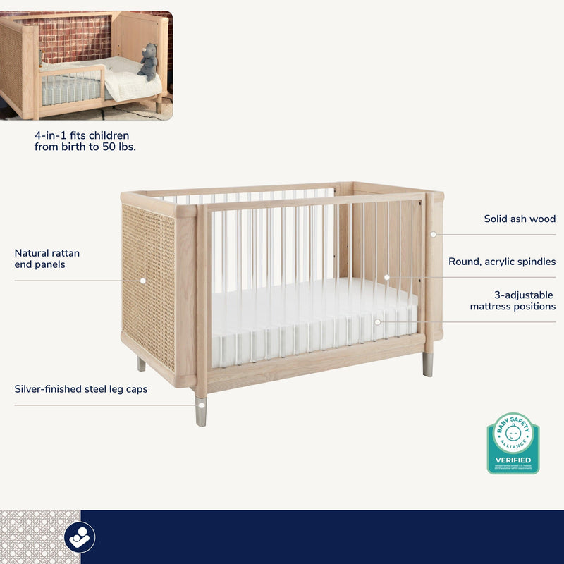 Load image into Gallery viewer, Maxi-Cosi Nursery Brisa 4-in-1 Convertible Crib with Toddler Bed/Daybed Conversion Kit | PRESALE
