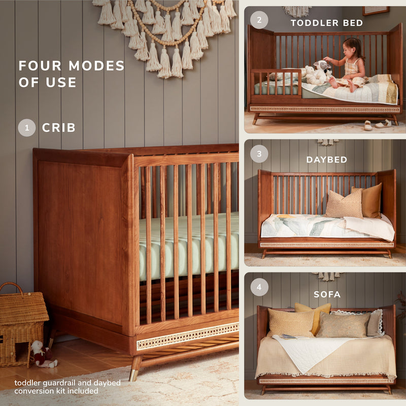 Load image into Gallery viewer, Maxi-Cosi Nursery Everheart 4-in-1 Convertible Crib with Toddler Bed/Daybed Conversion Kit | PRESALE
