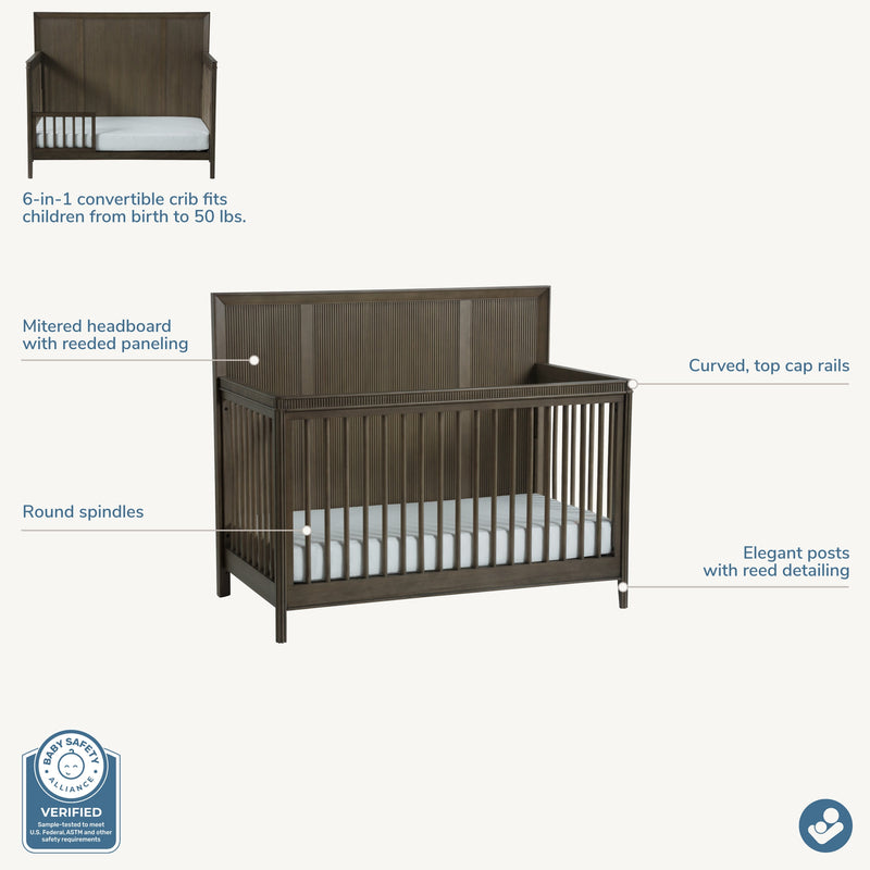 Load image into Gallery viewer, Maxi-Cosi Nursery Reid 6-in-1 Crib
