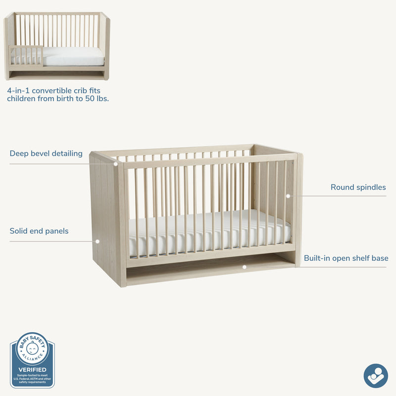 Load image into Gallery viewer, Maxi-Cosi Nursery NorCal 4-in-1 Convertible Crib
