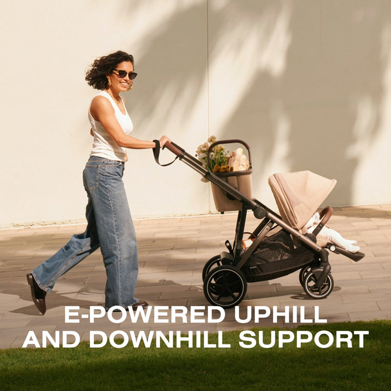 Load image into Gallery viewer, Cybex e-Gazelle S Electronic Assist Single-to-Double Stroller

