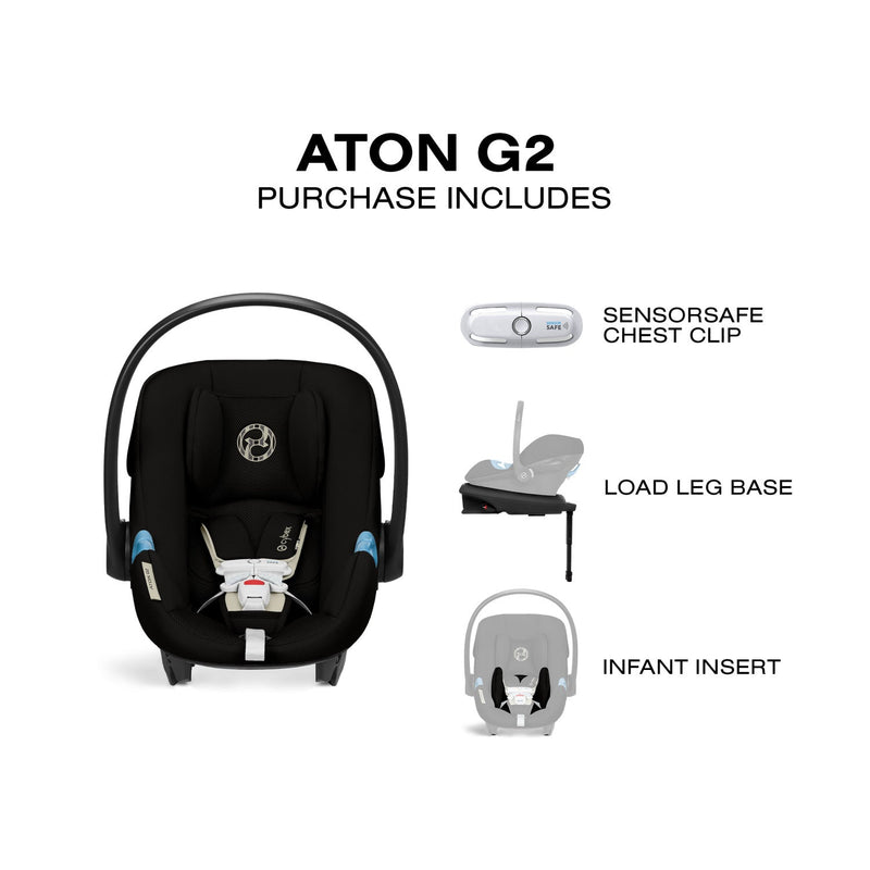 Load image into Gallery viewer, Cybex Aton G2 Infant Car Seat + Load Leg Base
