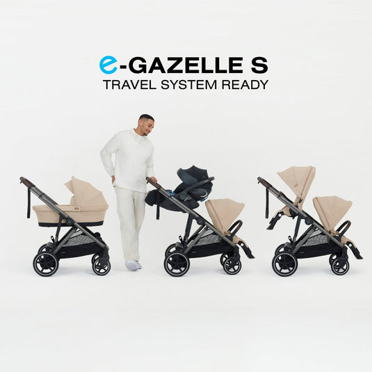 Cybex e-Gazelle S Electronic Assist Single-to-Double Stroller