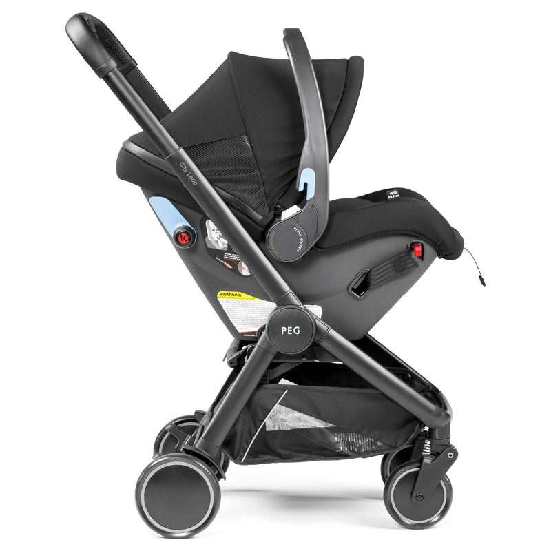 Load image into Gallery viewer, PEG City Loop Chassis + Urban Mobility Infant Car Seat Combo
