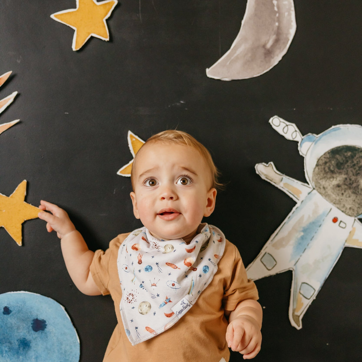 Copper Pearl Baby Bandana Bibs | Neil