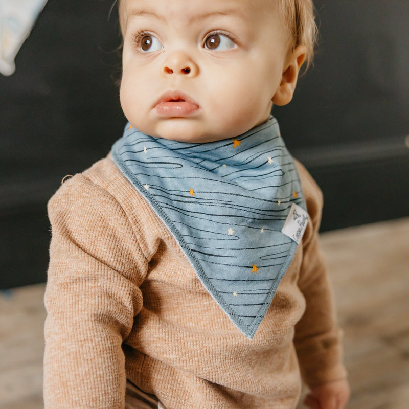 Load image into Gallery viewer, Copper Pearl Baby Bandana Bibs | Neil
