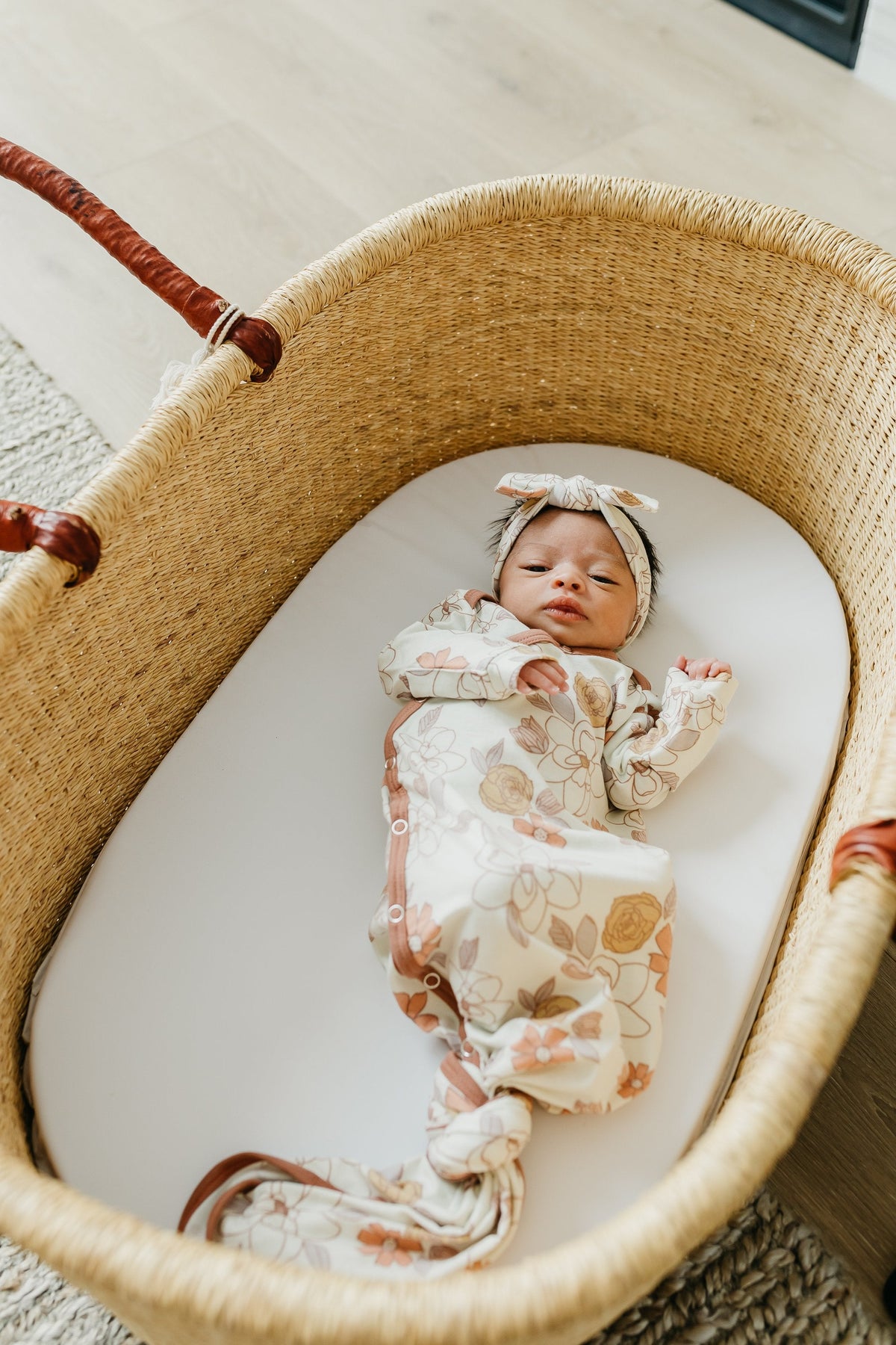 Copper Pearl Knit Headband Bow | Ferra