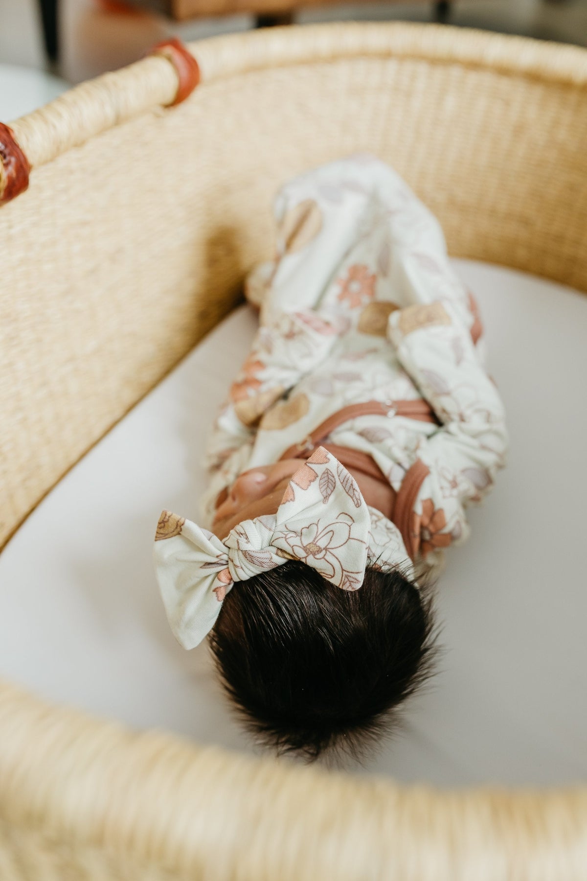Copper Pearl Knit Headband Bow | Ferra