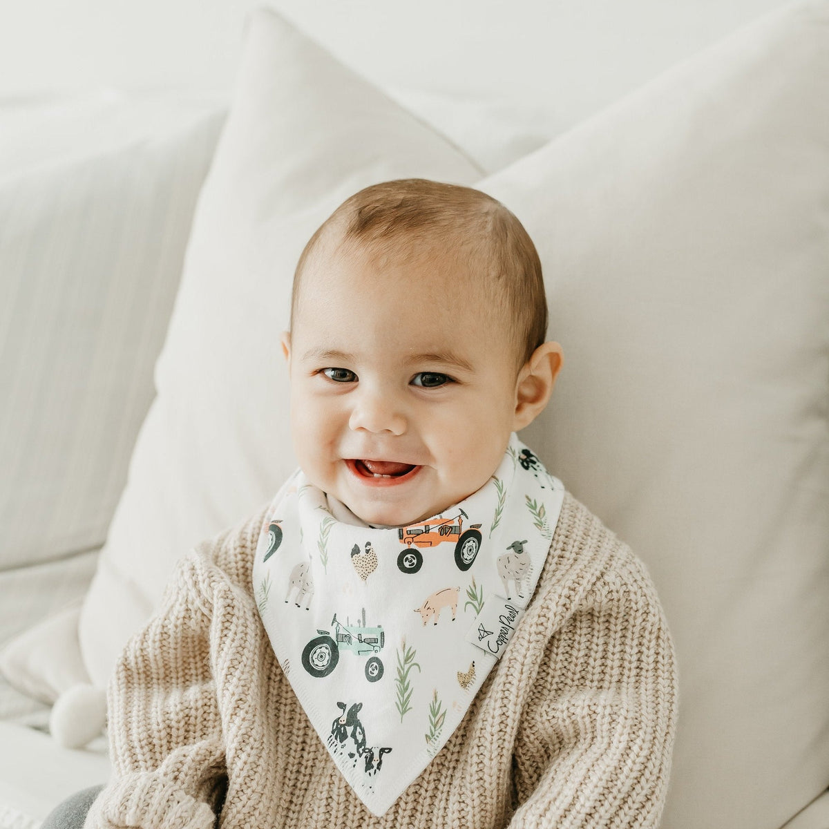 Copper Pearl Baby Bandana Bibs | Jo