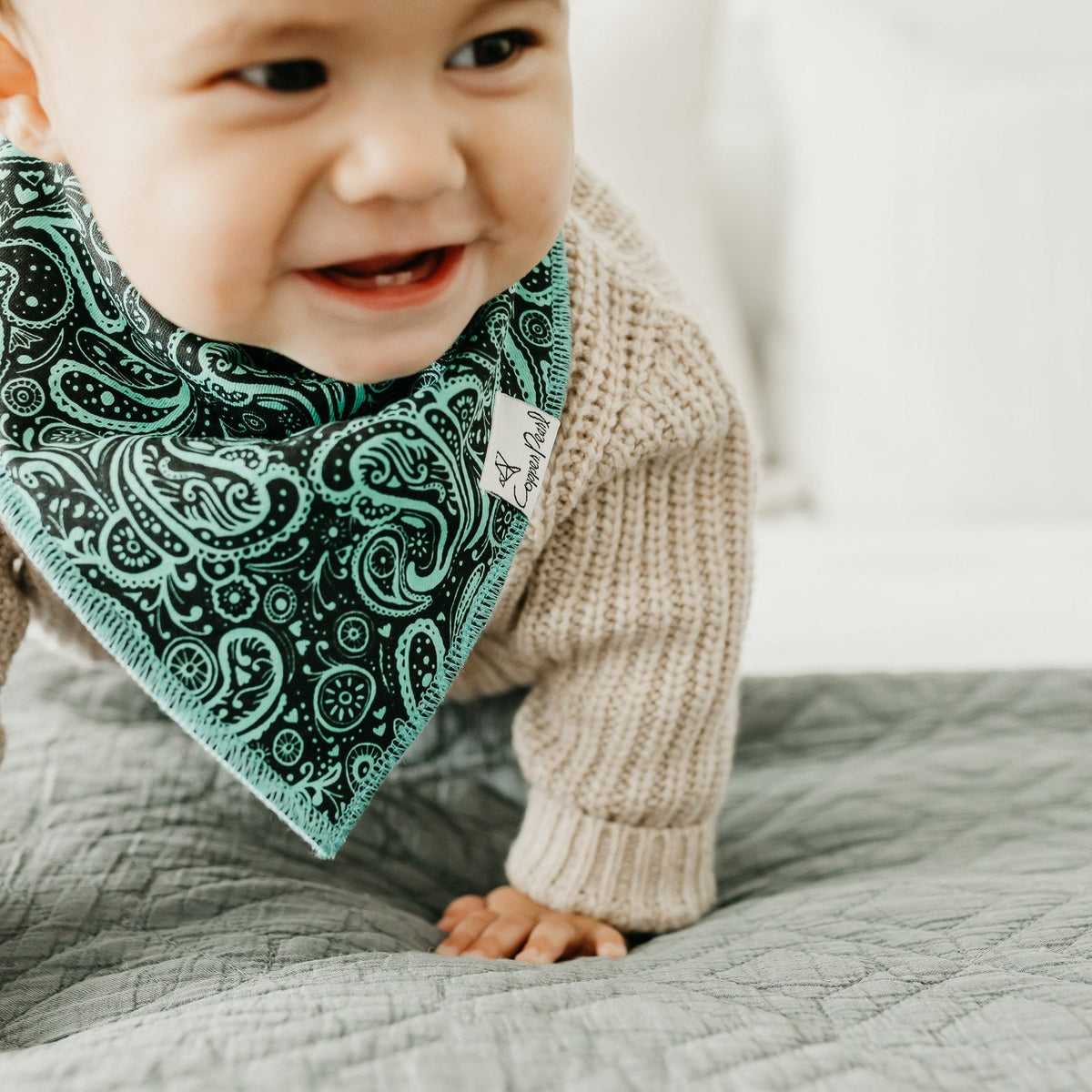 Copper Pearl Baby Bandana Bibs | Jo