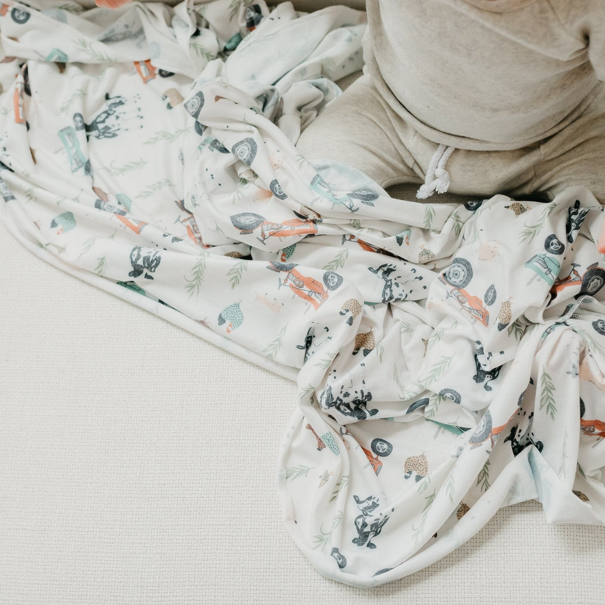 Copper Pearl Knit Swaddle Blanket | Jo