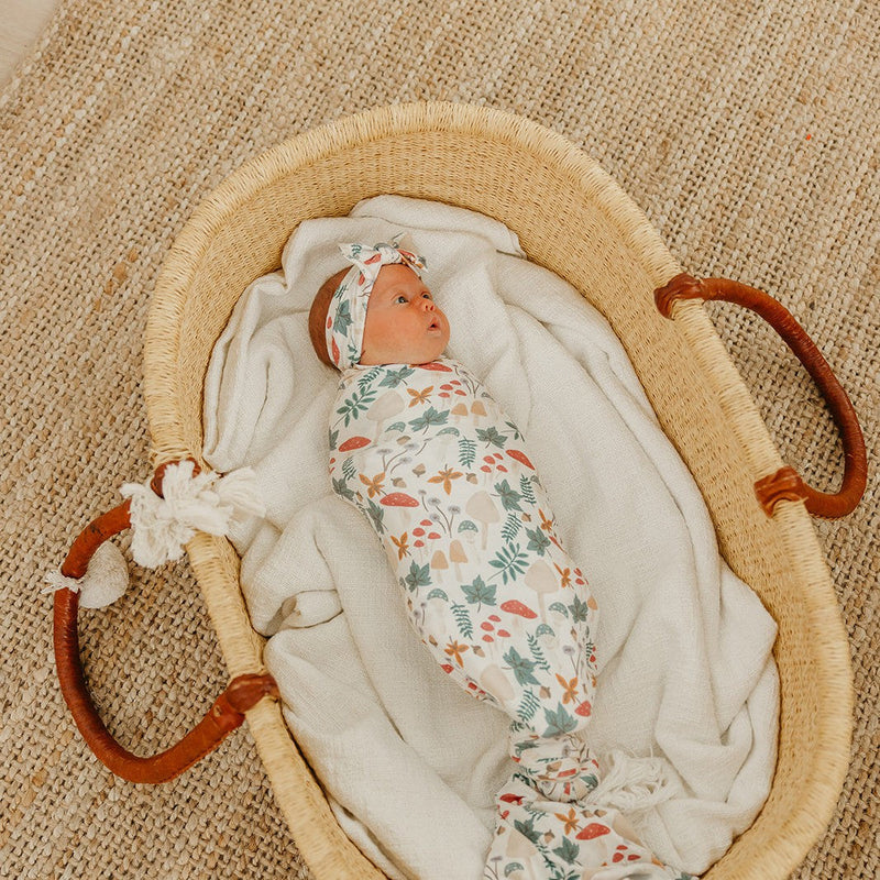 Load image into Gallery viewer, Copper Pearl Knit Swaddle Blanket | Ivy
