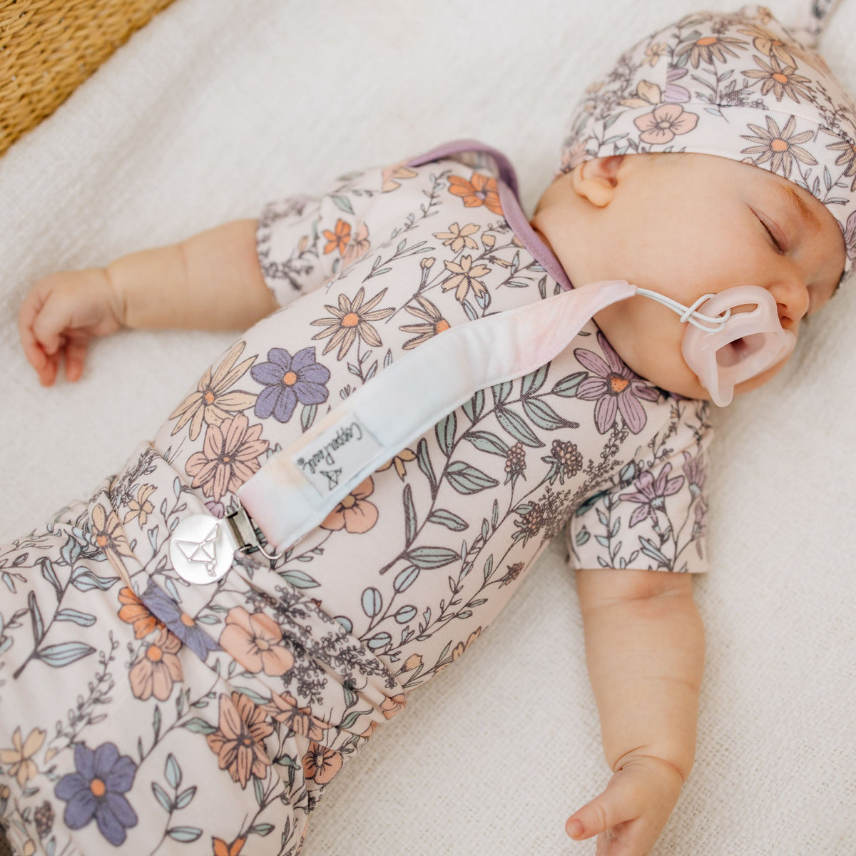 Copper Pearl Binky Clips | Flora