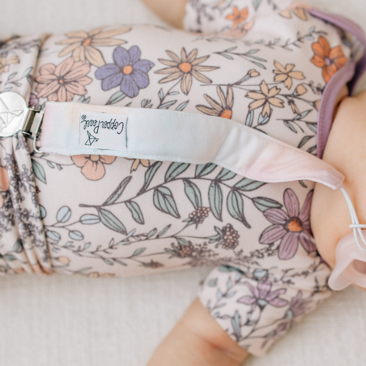 Copper Pearl Binky Clips | Flora