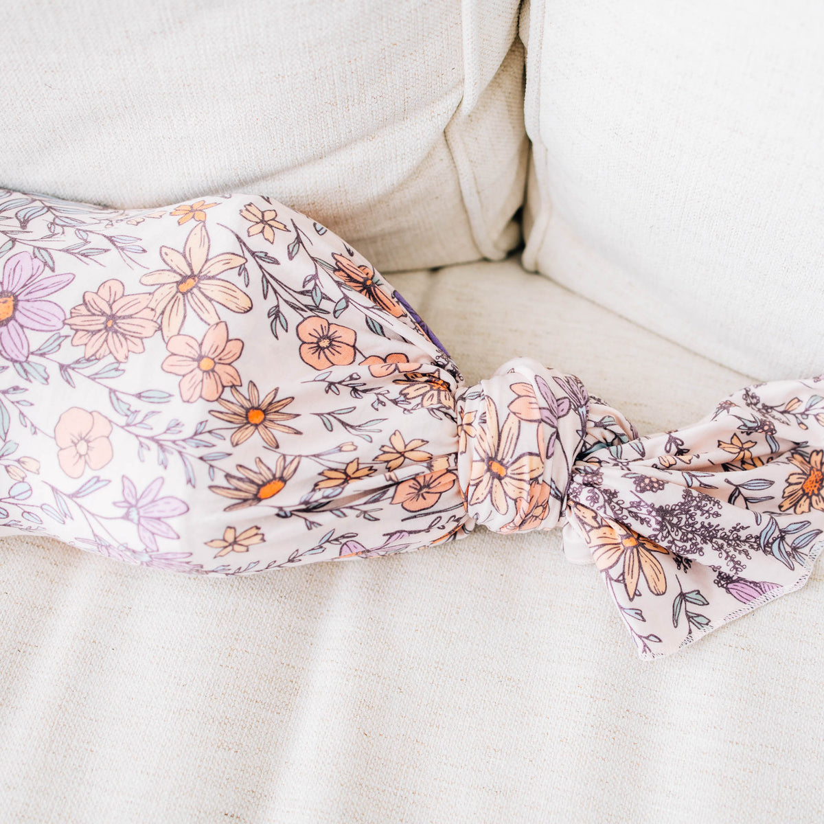 Copper Pearl Knit Swaddle Blanket | Flora