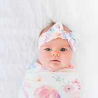 Copper Pearl Knit Headband Bow | Bloom